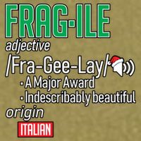 Funny Christmas Fragile Definition  Garment-Dyed Women's Muscle Tee