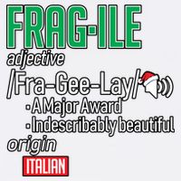Funny Christmas Fragile Definition  Garment-Dyed Sweatshirt