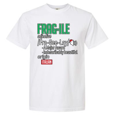 Funny Christmas Fragile Definition  Garment-Dyed Heavyweight T-Shirt