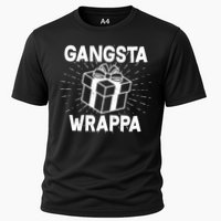 Funny Christmas Gangsta Wrappa Cooling Performance Crew T-Shirt