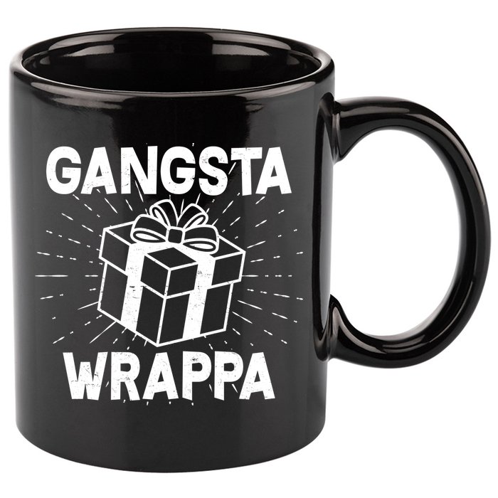 Funny Christmas Gangsta Wrappa 11oz C Handle Ceramic Mug
