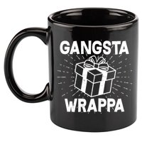 Funny Christmas Gangsta Wrappa 11oz C Handle Ceramic Mug