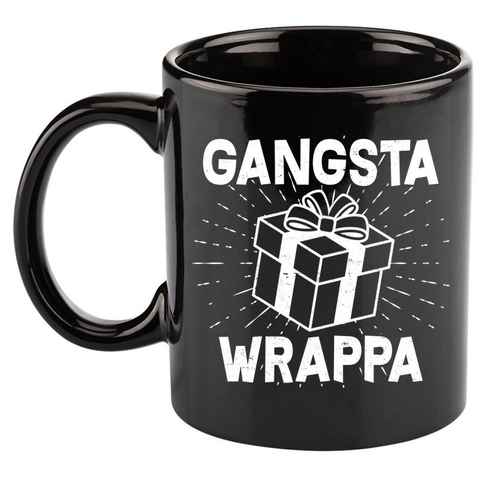 Funny Christmas Gangsta Wrappa 11oz C Handle Ceramic Mug