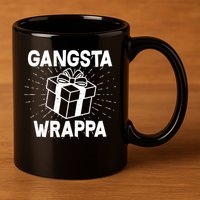 Funny Christmas Gangsta Wrappa 11oz C Handle Ceramic Mug