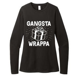 Funny Christmas Gangsta Wrappa Womens CVC Long Sleeve Shirt