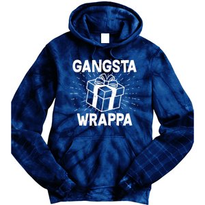 Funny Christmas Gangsta Wrappa Tie Dye Hoodie