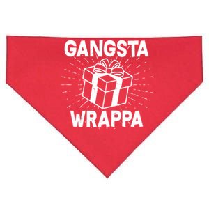 Funny Christmas Gangsta Wrappa USA-Made Doggie Bandana