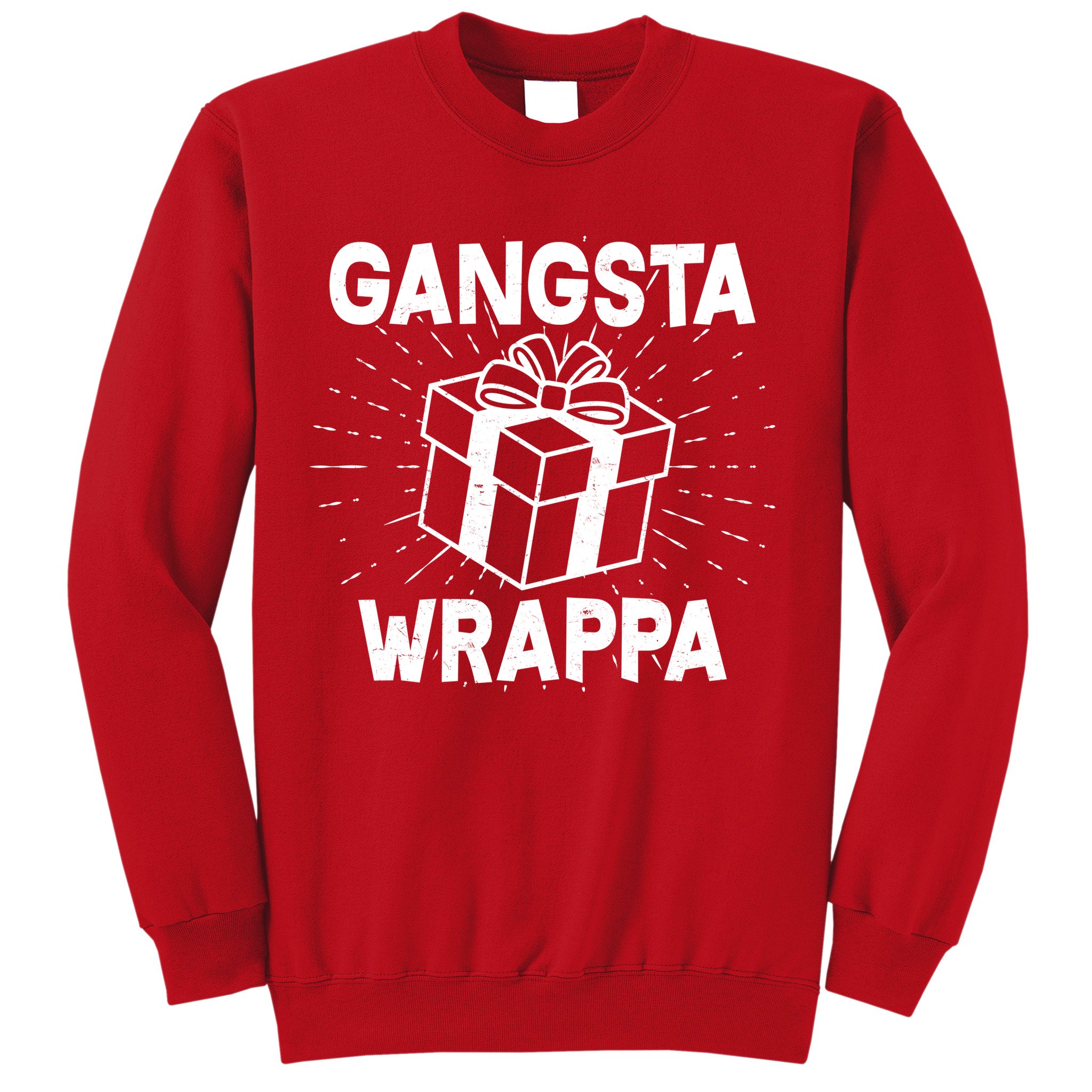 Funny Christmas Gangsta Wrappa Sweatshirt
