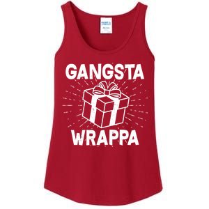 Funny Christmas Gangsta Wrappa Ladies Essential Tank