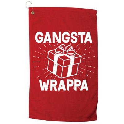 Funny Christmas Gangsta Wrappa Golf Towel