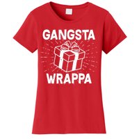 Funny Christmas Gangsta Wrappa Women's T-Shirt