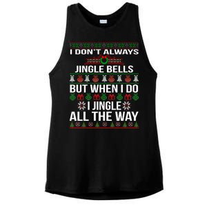 Funny Christmas I Jingle All The Way Ladies PosiCharge Tri-Blend Wicking Tank