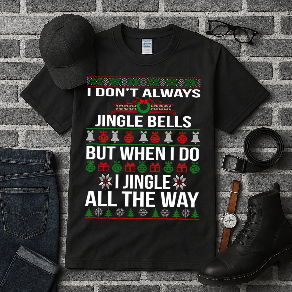 Funny Christmas I Jingle All The Way Tall T-Shirt