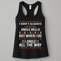 Funny Christmas I Jingle All The Way Womens Tank Top