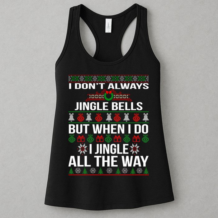 Funny Christmas I Jingle All The Way Womens Tank Top