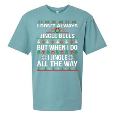 Funny Christmas I Jingle All The Way Sueded Cloud Jersey T-Shirt