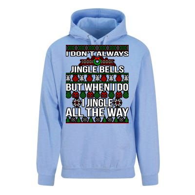 Funny Christmas I Jingle All The Way Unisex Surf Hoodie