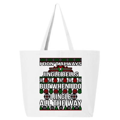 Funny Christmas I Jingle All The Way 25L Jumbo Tote