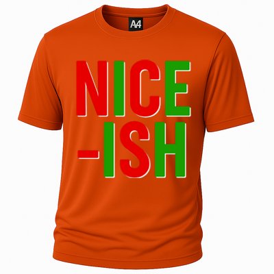 Funny Christmas Nice-ish Cooling Performance Crew T-Shirt