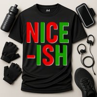 Funny Christmas Nice-ish Cooling Performance Crew T-Shirt