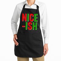 Funny Christmas Nice-ish Apron