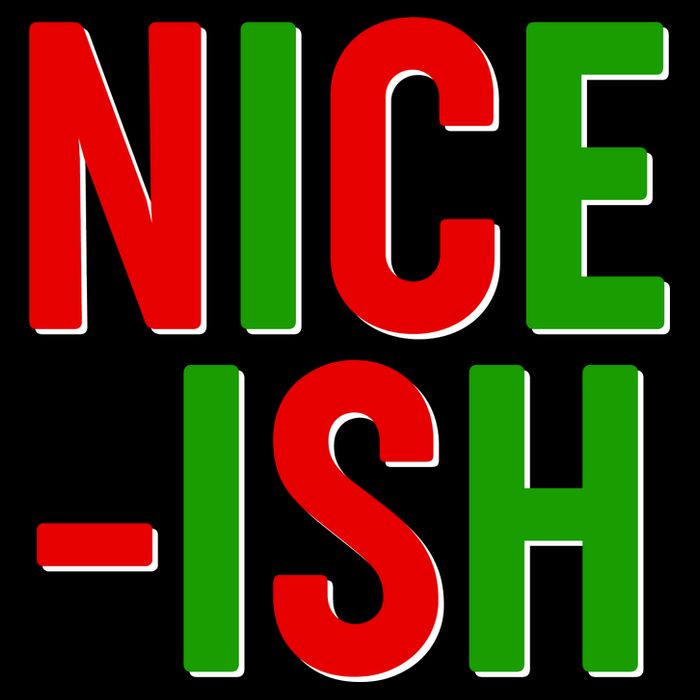 Funny Christmas Nice-ish Button