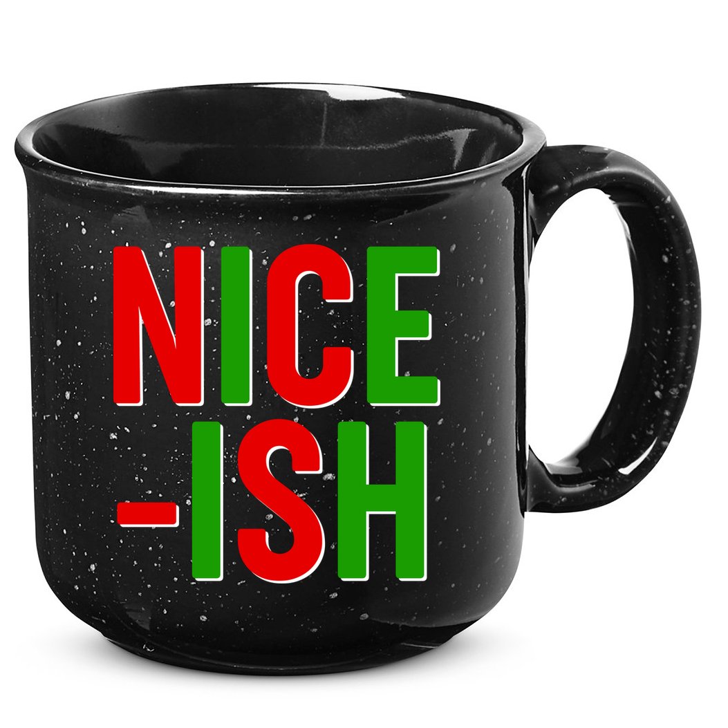 Funny Christmas Nice-ish 15oz Campfire Ceramic Mug