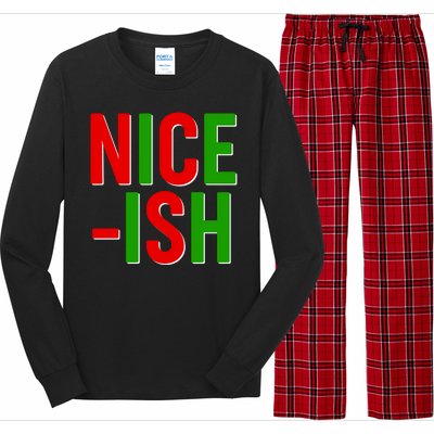 Funny Christmas Nice-ish Long Sleeve Pajama Set