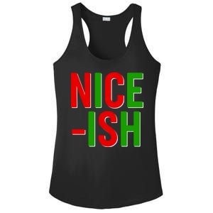 Funny Christmas Nice-ish Ladies PosiCharge Competitor Racerback Tank