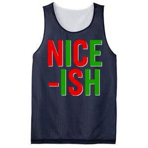 Funny Christmas Nice-ish Mesh Reversible Basketball Jersey Tank