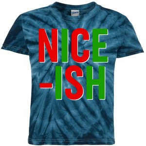 Funny Christmas Nice-ish Kids Tie-Dye T-Shirt