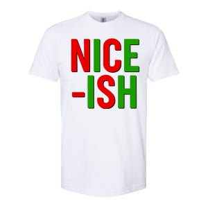 Funny Christmas Nice-ish Softstyle CVC T-Shirt