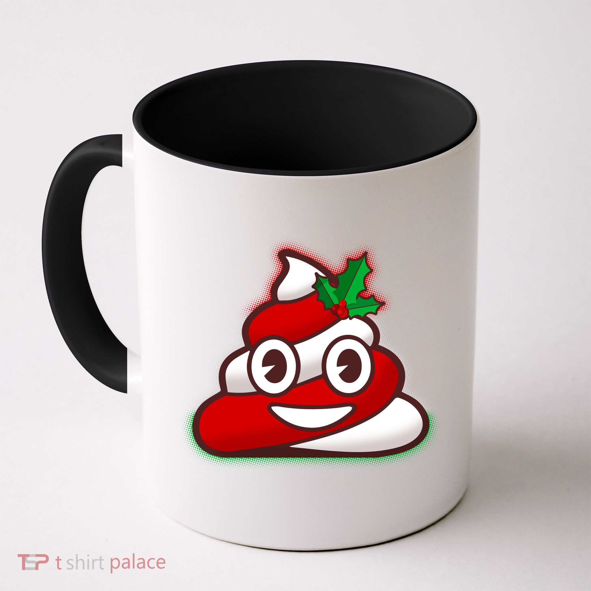 Funny Christmas Poop Emoji Mug