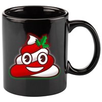 Funny Christmas Poop Emoji 11oz C Handle Ceramic Mug