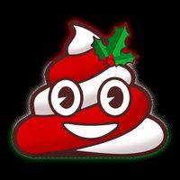 Funny Christmas Poop Emoji Drawstring Bag