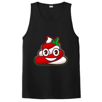 Funny Christmas Poop Emoji PosiCharge Competitor Tank