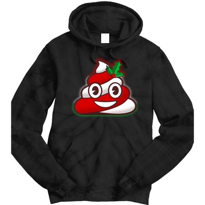 Funny Christmas Poop Emoji Tie Dye Hoodie
