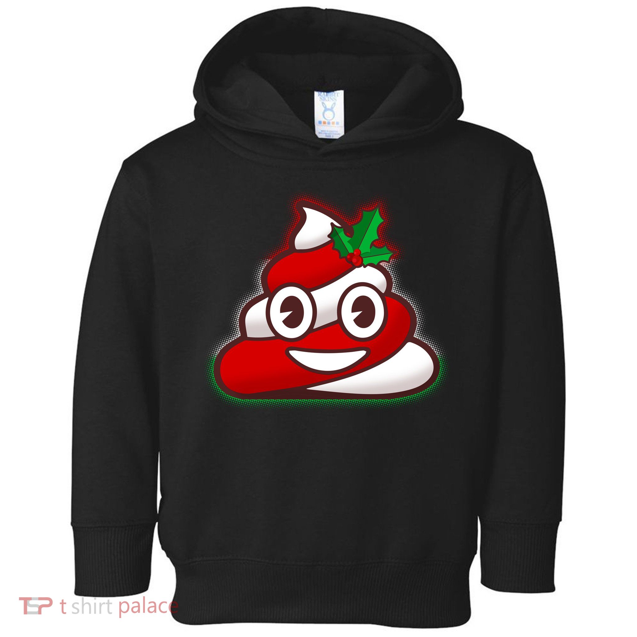 Funny Christmas Poop Emoji Toddler Hoodie