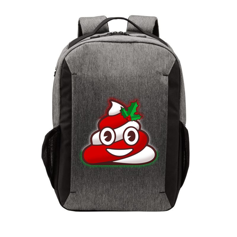 Funny Christmas Poop Emoji Vector Backpack