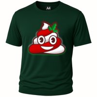 Funny Christmas Poop Emoji Cooling Performance Crew T-Shirt