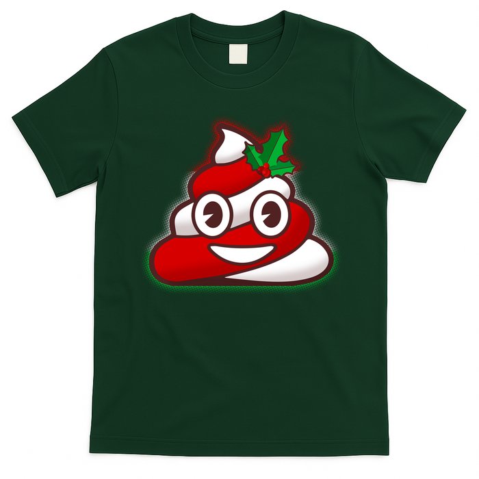 Funny Christmas Poop Emoji T-Shirt