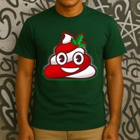 Funny Christmas Poop Emoji T-Shirt
