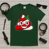 Funny Christmas Poop Emoji T-Shirt