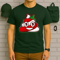 Funny Christmas Poop Emoji T-Shirt