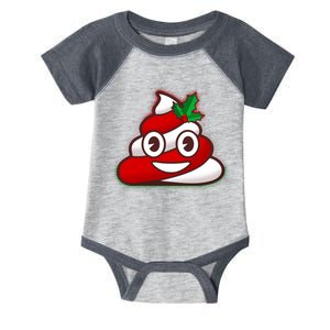 Funny Christmas Poop Emoji Infant Baby Jersey Bodysuit