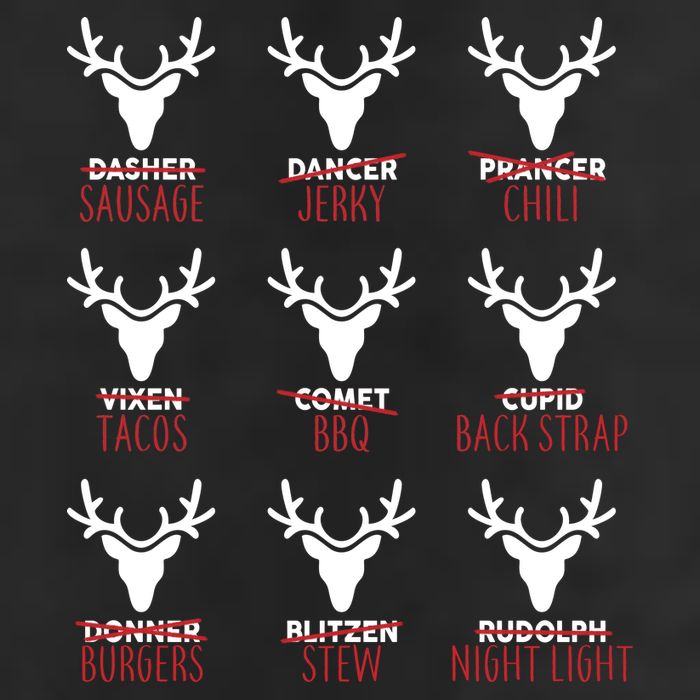 Funny Christmas Reindeer Names Cool Comfort Performance Bucket Hat