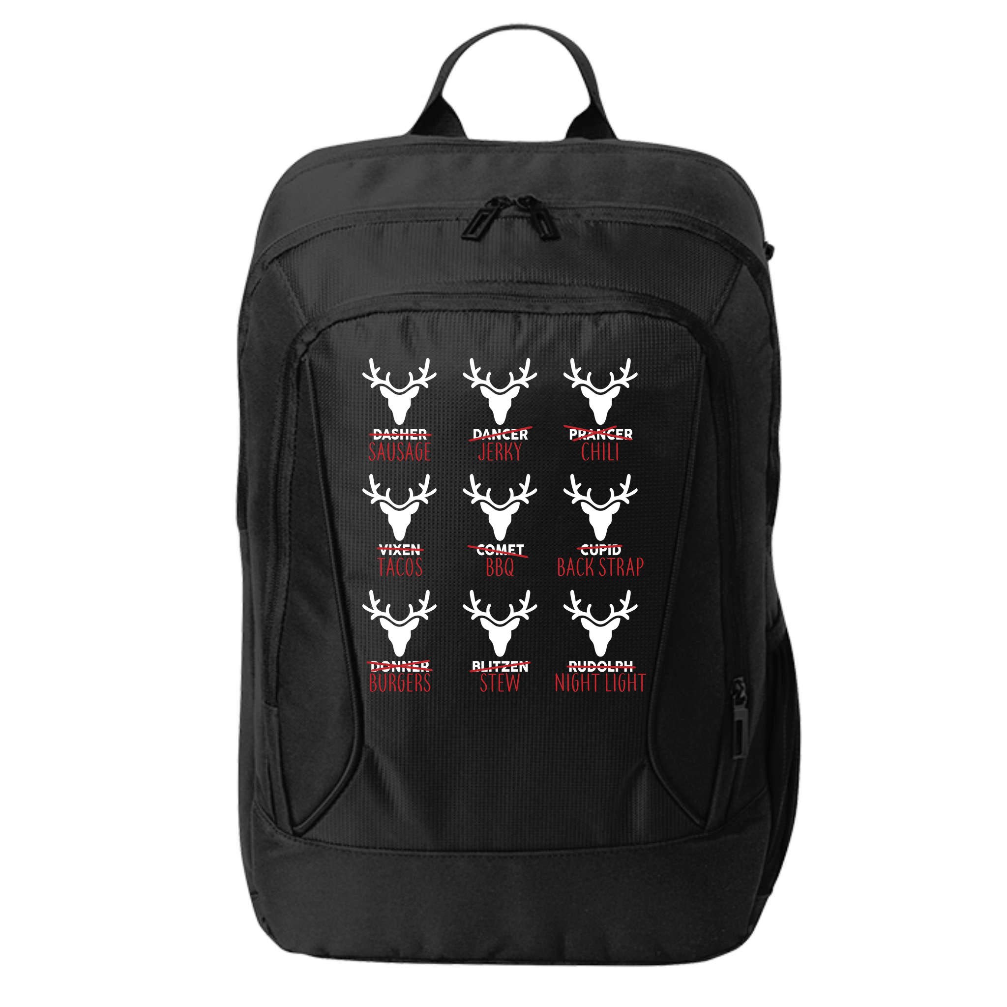 Funny Christmas Reindeer Names City Backpack