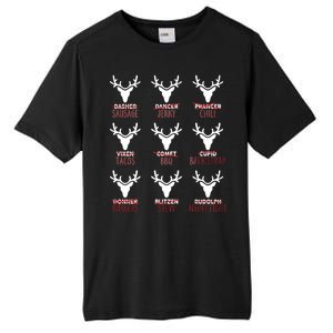 Funny Christmas Reindeer Names Tall Fusion ChromaSoft Performance T-Shirt