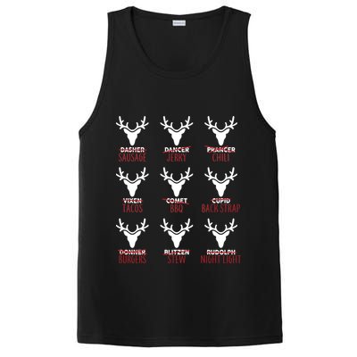 Funny Christmas Reindeer Names PosiCharge Competitor Tank