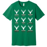 Funny Christmas Reindeer Names Premium T-Shirt